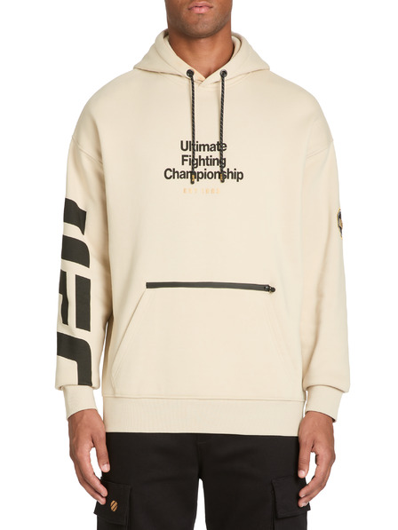Celio Felpa con cappuccio beige da uomo Celio UFC