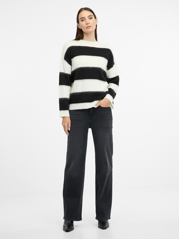 Orsay Maglione nero a righe da donna ORSAY