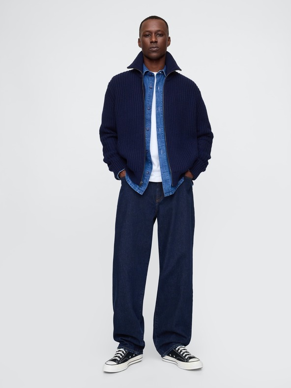 GAP Cardigan a coste con cerniera GAP