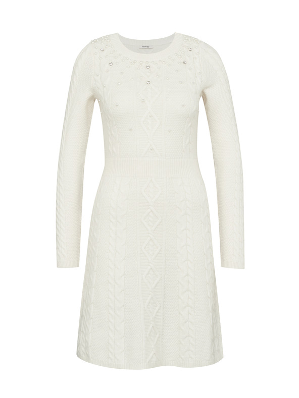 Orsay Abito al ginocchio da donna crema ORSAY