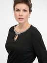 Orsay Camicetta nera da donna a maniche lunghe ORSAY