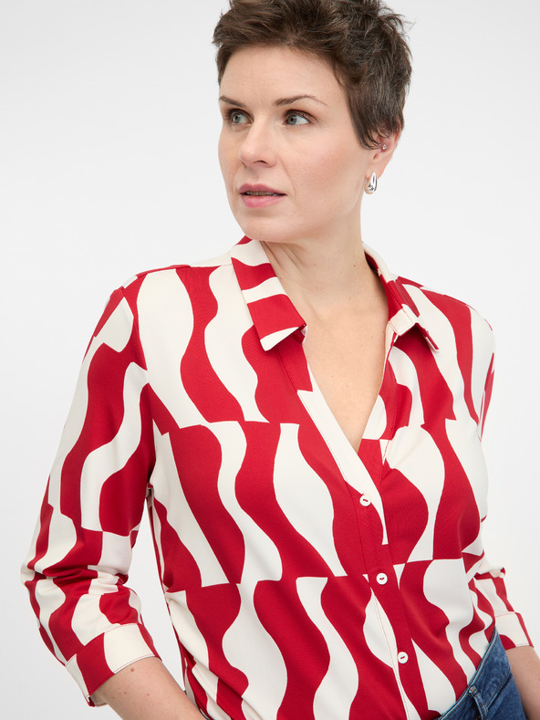 Orsay Camicetta rossa con colletto ORSAY