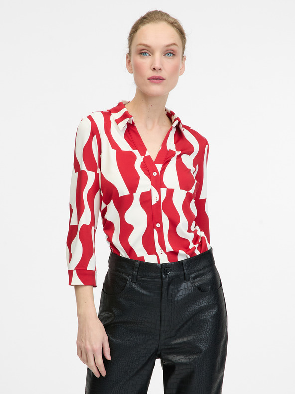 Orsay Camicetta rossa con colletto ORSAY