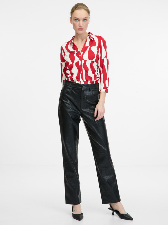 Orsay Camicetta rossa con colletto ORSAY