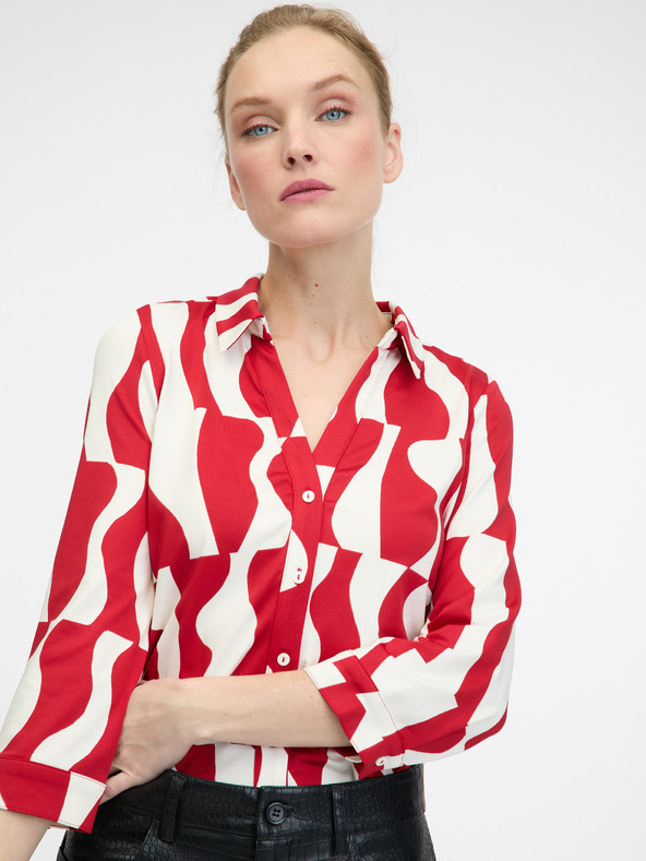 Orsay Camicetta rossa con colletto ORSAY