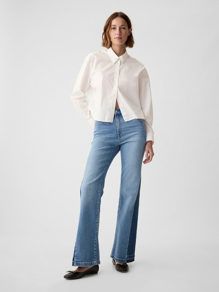 GAP High Rise '70s Flare Patched Jeans GAP