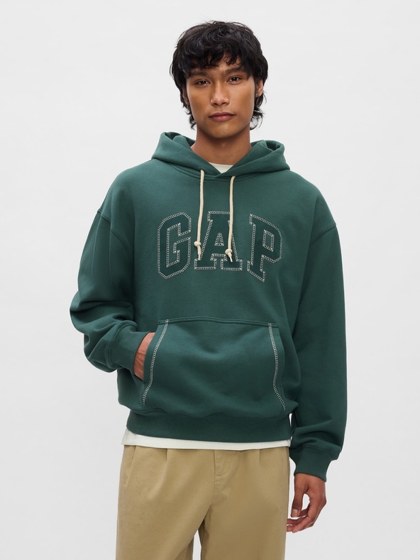 GAP Felpa oversize con logo a punto GAP