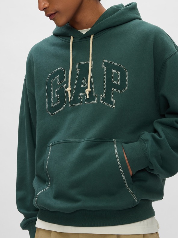GAP Felpa oversize con logo a punto GAP