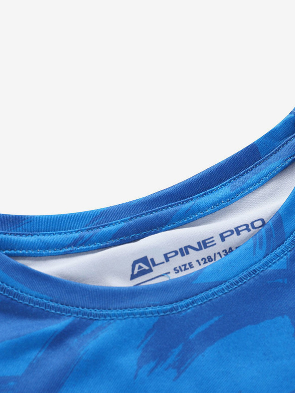 ALPINE PRO Maglietta blu per bambini ad asciugatura rapida ALPINE PRO AMADO