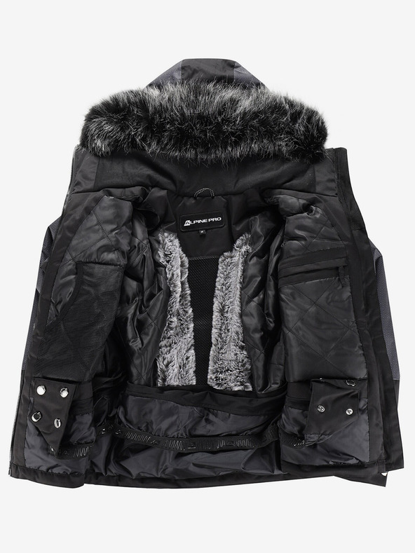 ALPINE PRO Giacca da sci nera da donna con membrana PTX ALPINE PRO Olada