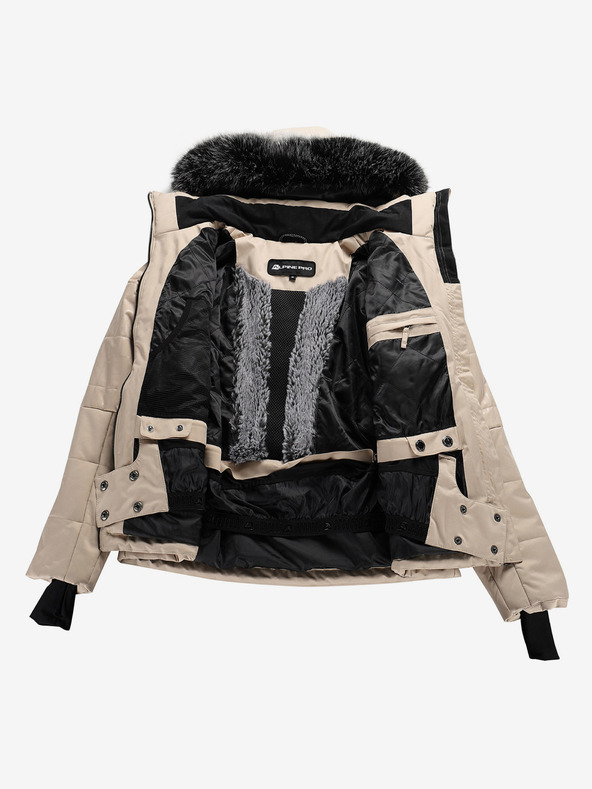 ALPINE PRO Giacca da sci donna con membrana ptx neve ALPINE PRO DAMA bianco pepe