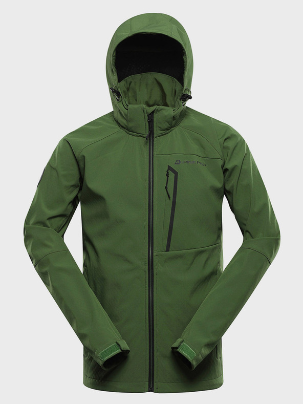 ALPINE PRO Giacca softshell Alpine Pro Hoor da uomo verde con membrana
