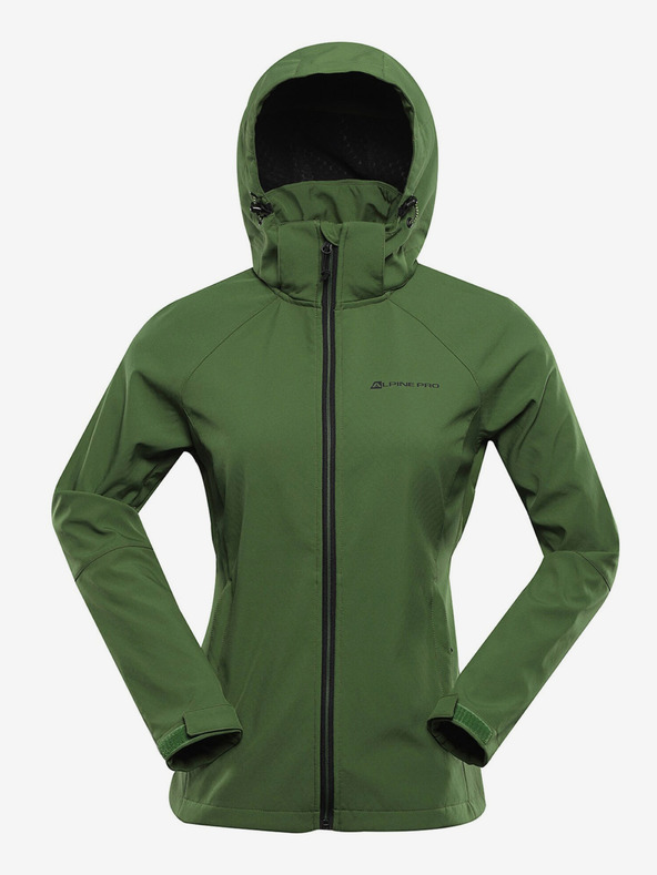 ALPINE PRO Giacca softshell da donna verde con membrana Alpine Pro Hoora