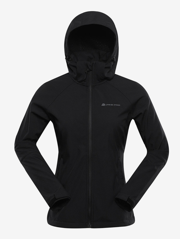 ALPINE PRO Giacca softshell da donna nera con membrana Alpine Pro Hoora