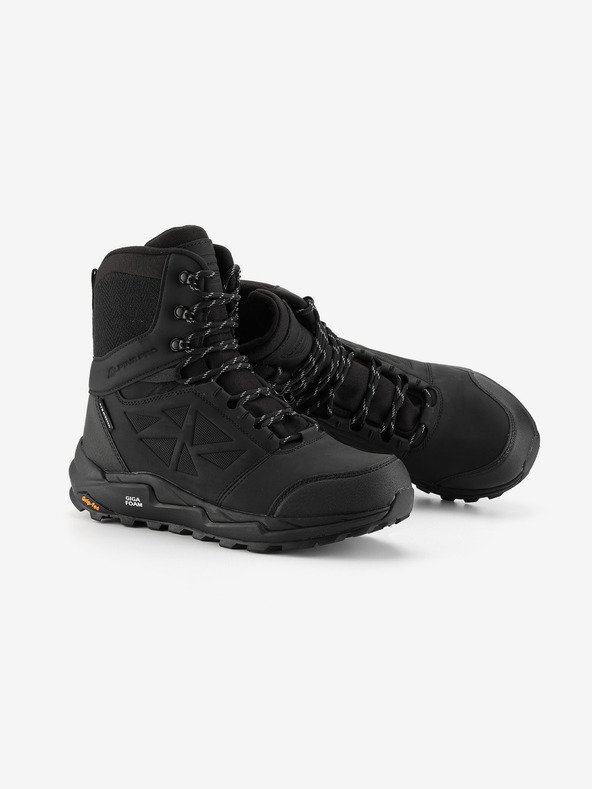 ALPINE PRO Stivali invernali da uomo con giga boom e membrana ptx ALPINE PRO NERBE nero