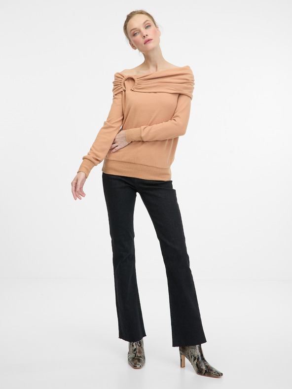 Orsay Maglietta a maniche lunghe da donna marrone chiaro ORSAY