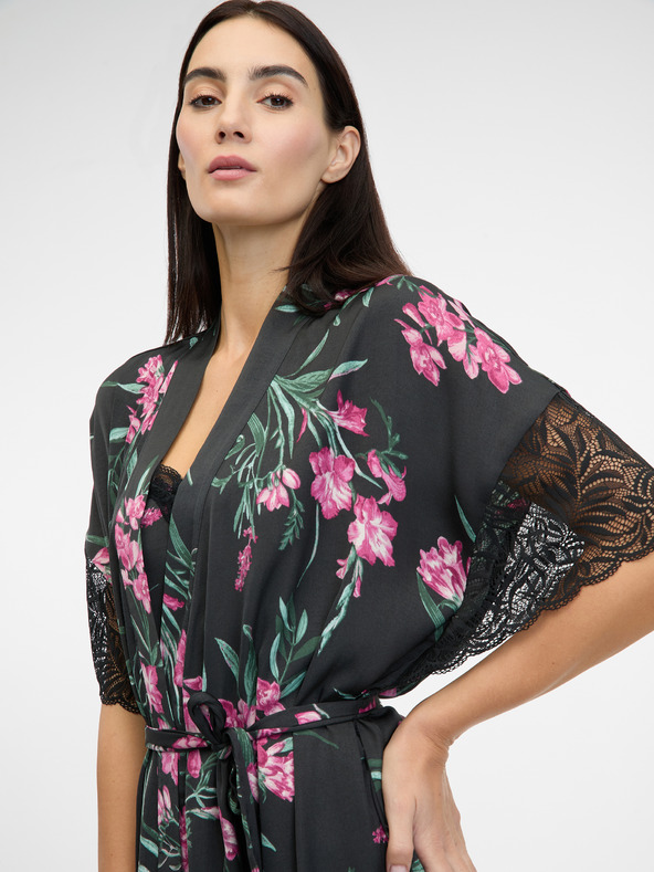 Orsay Accappatoio ORSAY in raso nero da donna