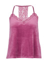 Orsay Top pigiama rosa in similscamosciato da donna ORSAY