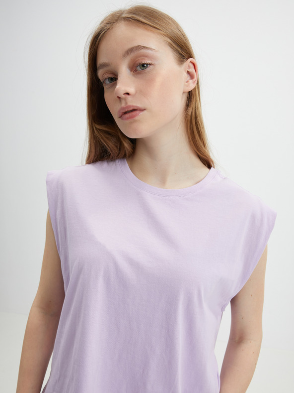 Vero Moda T-shirt basic donna VERO MODA viola chiaro Panna