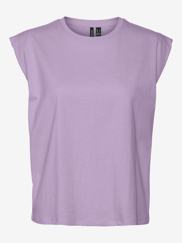 Vero Moda T-shirt basic donna VERO MODA viola chiaro Panna
