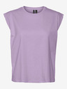 Vero Moda T-shirt basic donna VERO MODA viola chiaro Panna