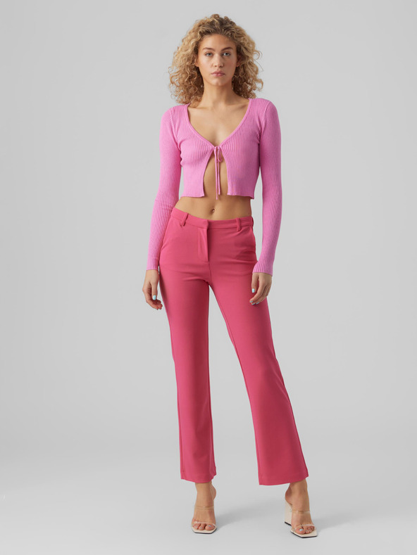 Vero Moda Cardigan corto a coste rosa da donna VERO MODA Glory