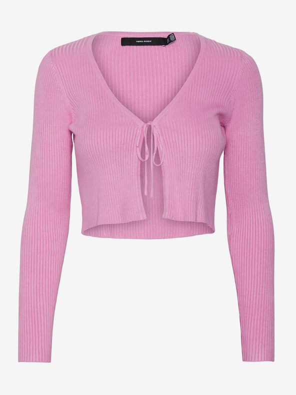 Vero Moda Cardigan corto a coste rosa da donna VERO MODA Glory