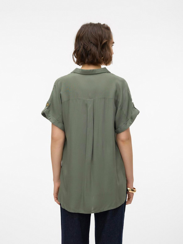 Vero Moda Camicia Vero Moda Bumpy verde da donna