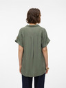 Vero Moda Camicia Vero Moda Bumpy verde da donna