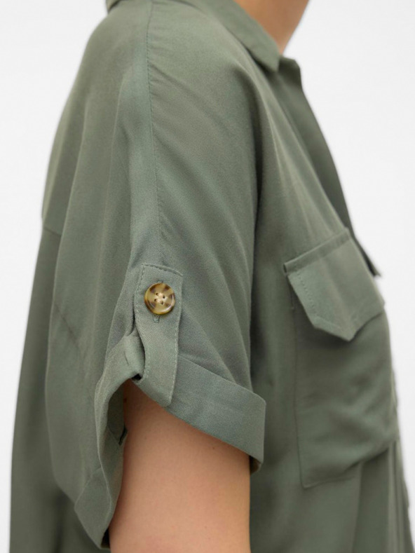 Vero Moda Camicia Vero Moda Bumpy verde da donna