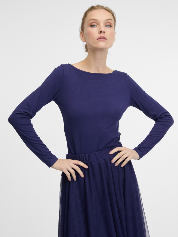 Orsay Maglietta a maniche lunghe blu scuro da donna ORSAY