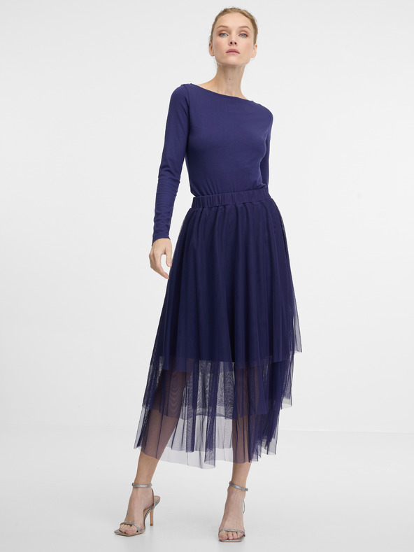 Orsay Maglietta a maniche lunghe blu scuro da donna ORSAY