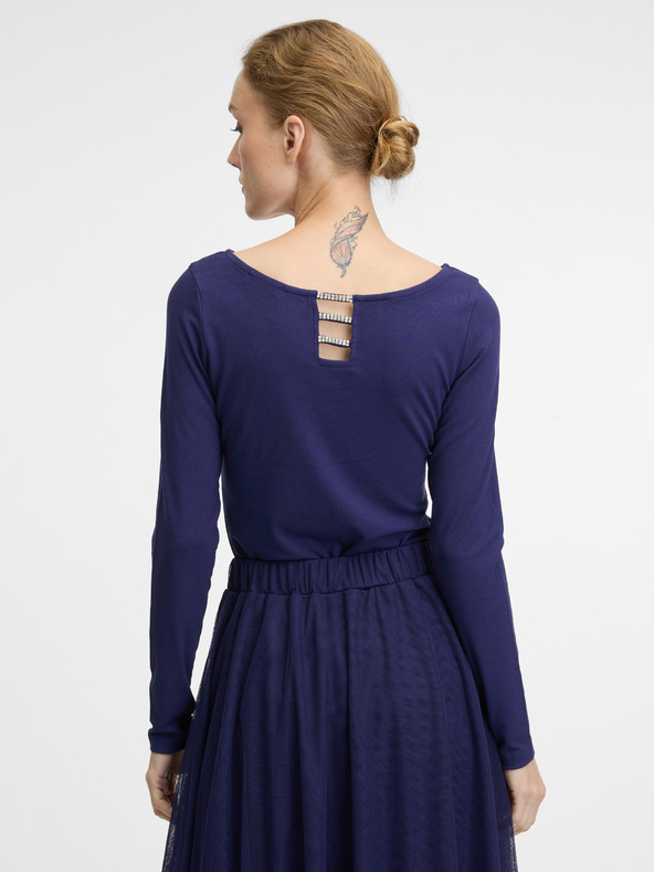 Orsay Maglietta a maniche lunghe blu scuro da donna ORSAY
