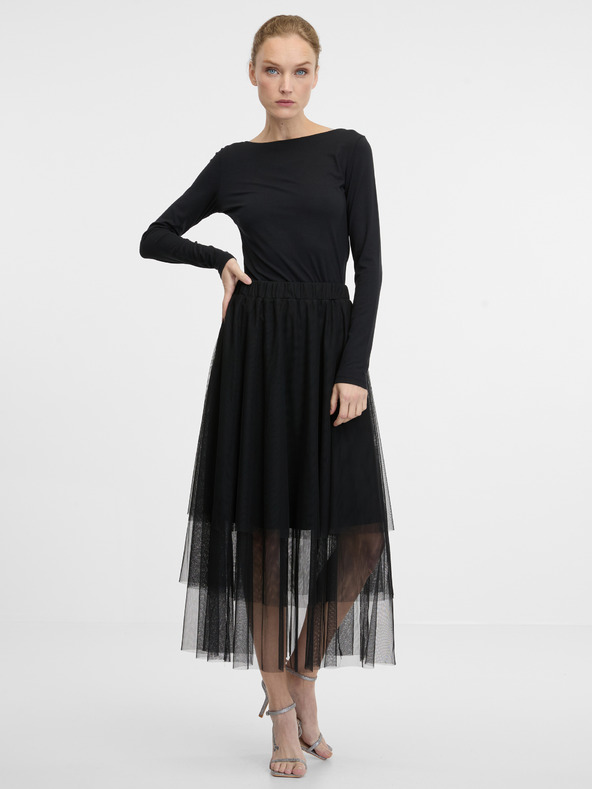 Orsay Camicia nera da donna a maniche lunghe ORSAY