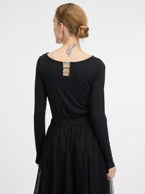 Orsay Camicia nera da donna a maniche lunghe ORSAY