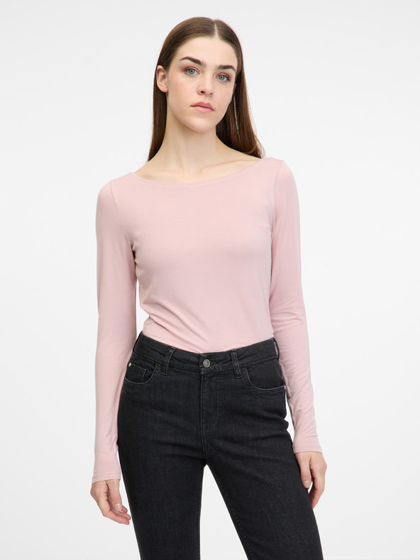 Orsay Maglietta a maniche lunghe rosa chiaro da donna ORSAY