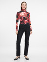 Orsay Maglietta a maniche lunghe da donna rossa a fantasia ORSAY