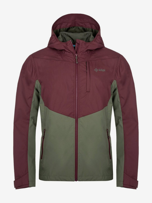 Kilpi Giacca outdoor da uomo kaki e bordeaux Kilpi SONNA-M