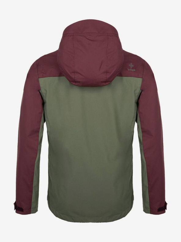Kilpi Giacca outdoor da uomo kaki e bordeaux Kilpi SONNA-M