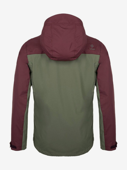 Kilpi Giacca outdoor da uomo kaki e bordeaux Kilpi SONNA-M