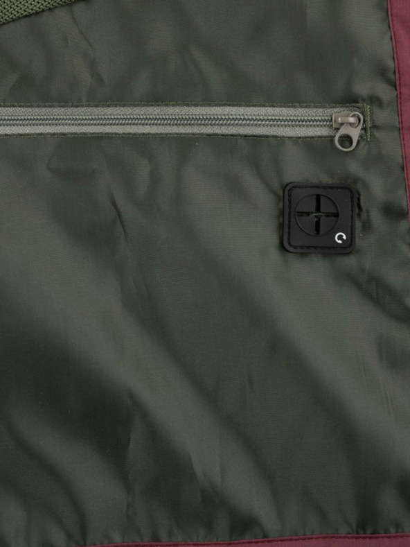 Kilpi Giacca outdoor da uomo kaki e bordeaux Kilpi SONNA-M