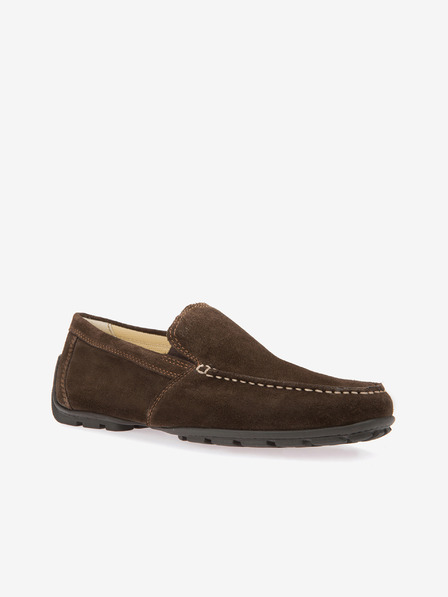 Geox Mocassini in pelle scamosciata marrone Uomo Geox Moner