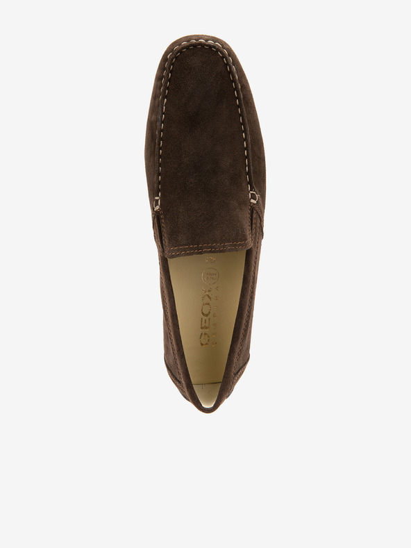 Geox Mocassini in pelle scamosciata marrone Uomo Geox Moner
