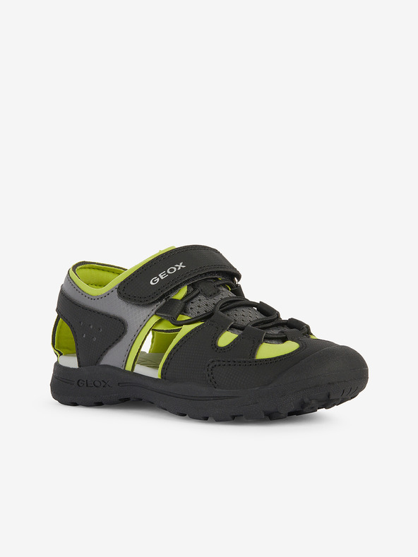 Geox Green-Black Boys' Outdoor Sandals Geox Vaniett