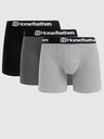 Horsefeathers Set di tre boxer Horsefeathers Dynasty in grigio e nero