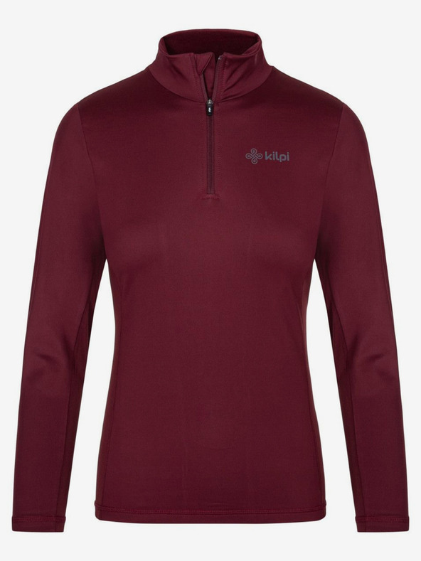 Kilpi Maglietta termica da donna bordeaux con collo alto Kilpi WILLIE