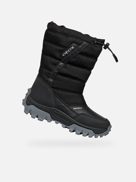 Geox Scarpe invernali nere da bambino Geox Himalaya ABX