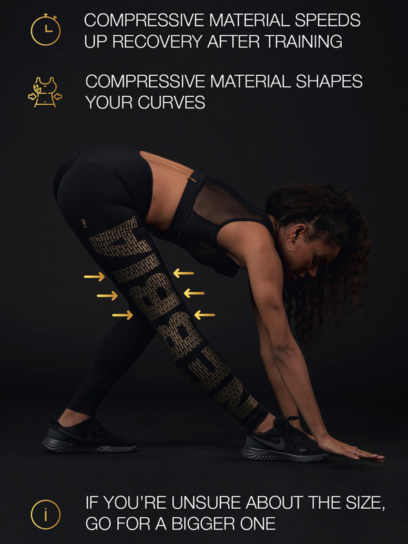 Nebbia Tuta nera da donna NEBBIA INTENSE Tuta dorata 595