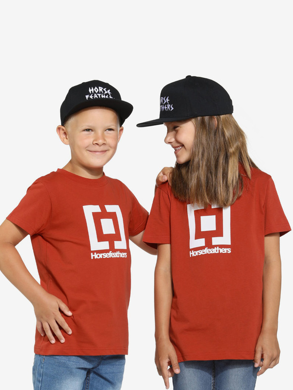 Horsefeathers Maglietta Horsefeathers Base per bambini - rossa