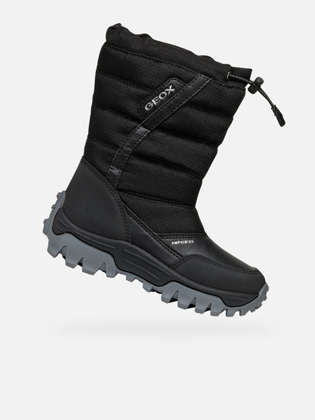 Geox Scarpe invernali nere da bambino Geox Himalaya ABX